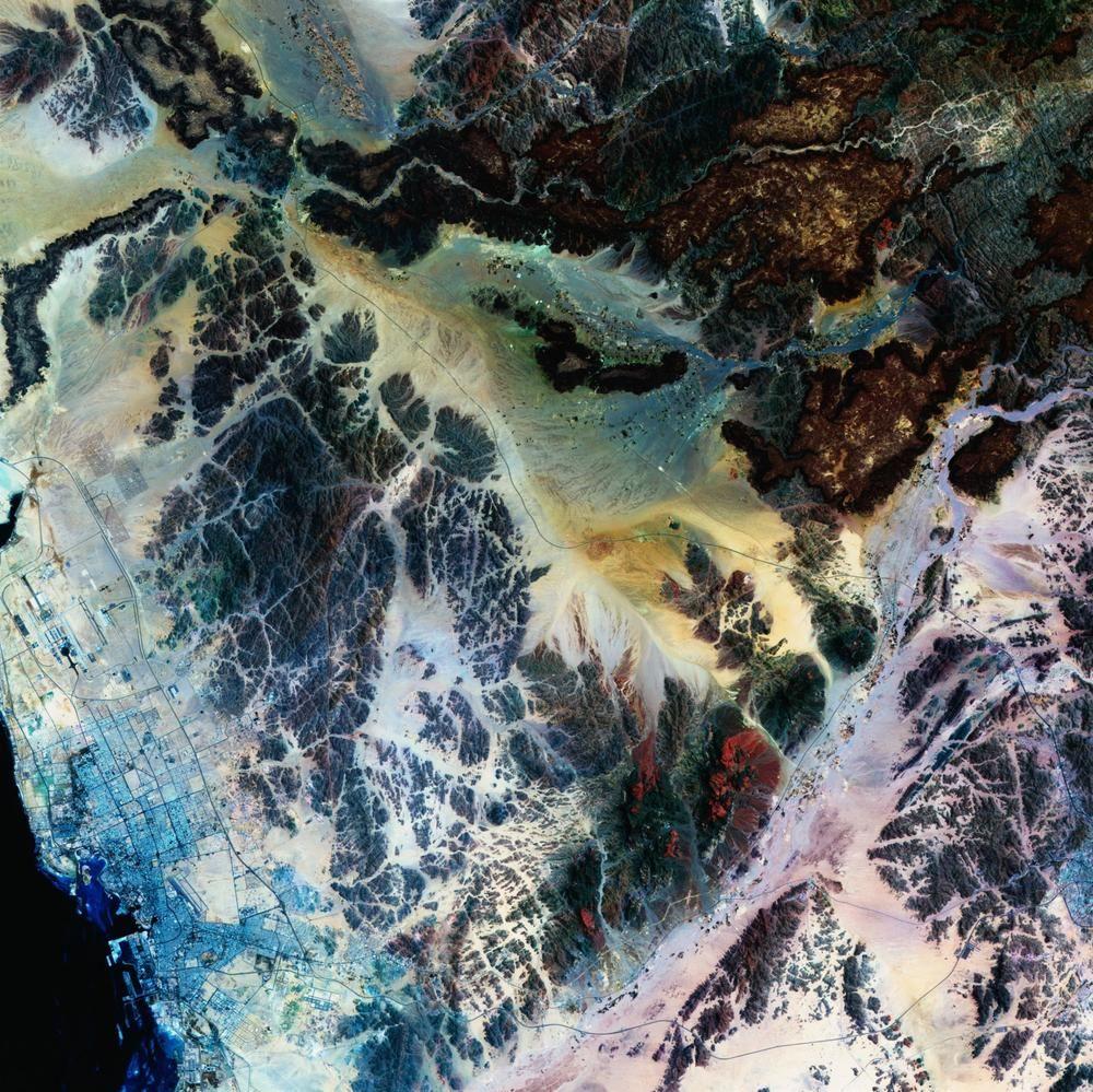 Le Meridien Jidda Eksteriør bilde Satellite image of the Great Artesian Basin